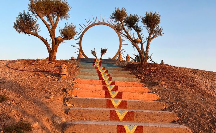 Agafay painted steps
